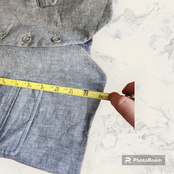 🆕️ Joseph Abboud Linen Blend Vest / Waistcoat Chambray Back Size M NWT - Picture 3 of 10